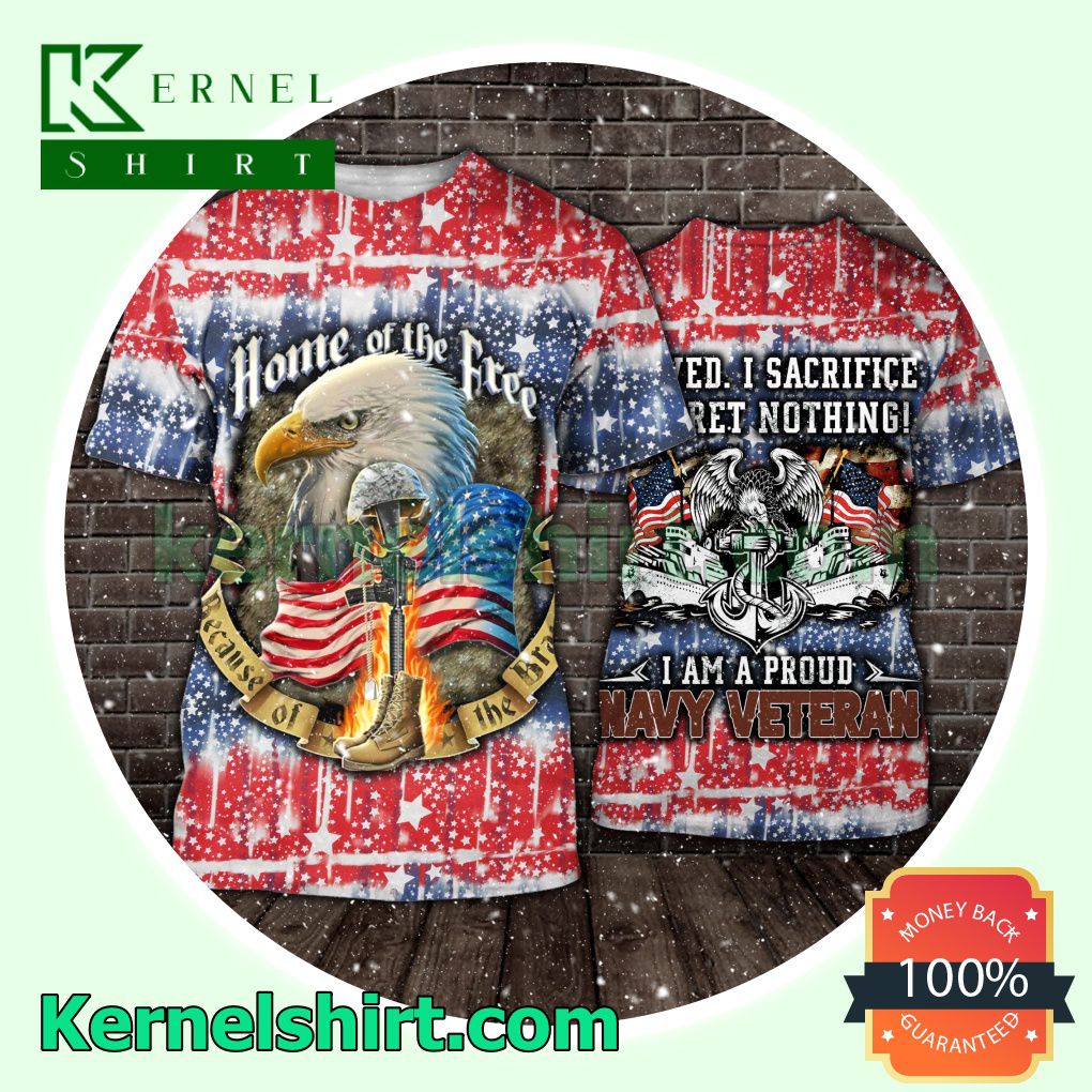 July 4th Veteran Eagle Home Of The Free Because Of The Brave Hooded Sweatshirt Women Legging a
