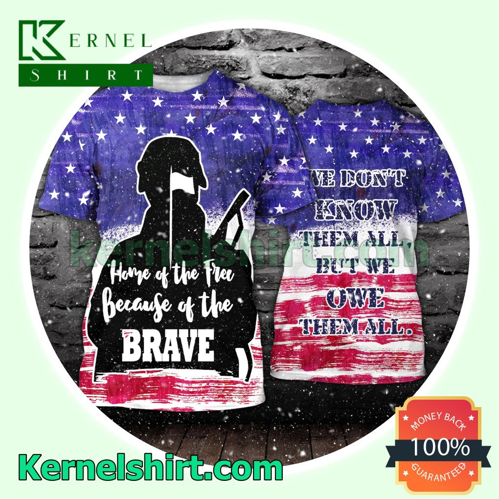 July 4th Veteran Home Of The Free Because Of The Brave Hooded Sweatshirt Women Legging a