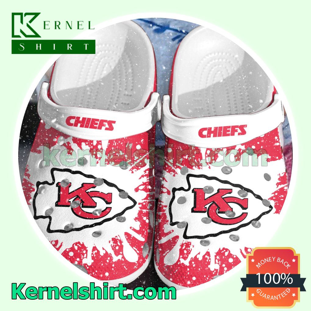 Kansas City Chiefs Color Splash Clogs Shoes Slippers Sandals