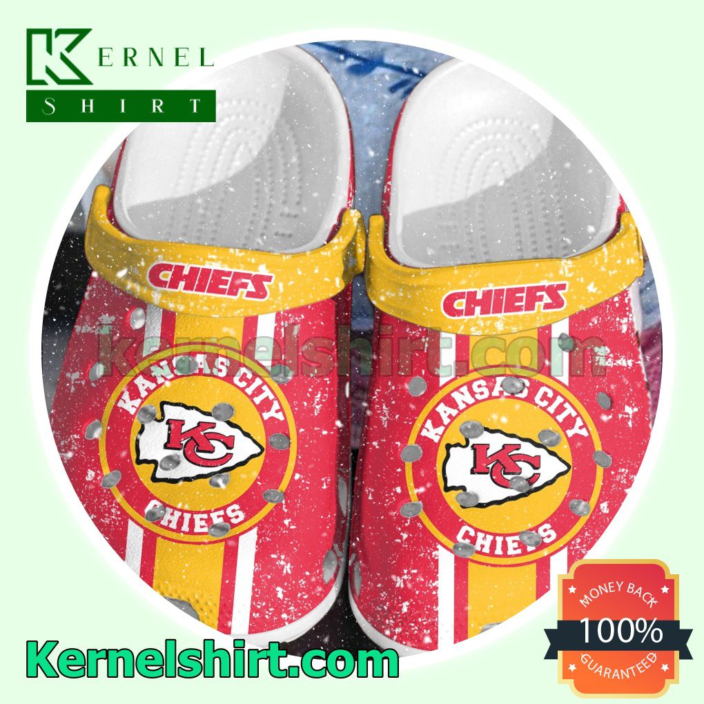Kansas City Chiefs Logo Football Clogs Shoes Slippers Sandals