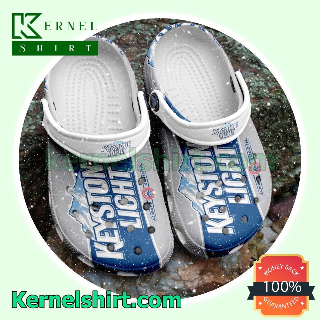 Keystone Light Always Smooth Clogs Shoes Slippers Sandals