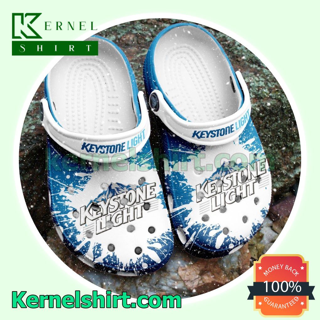 Keystone Light Logo Color Splash Clogs Shoes Slippers Sandals