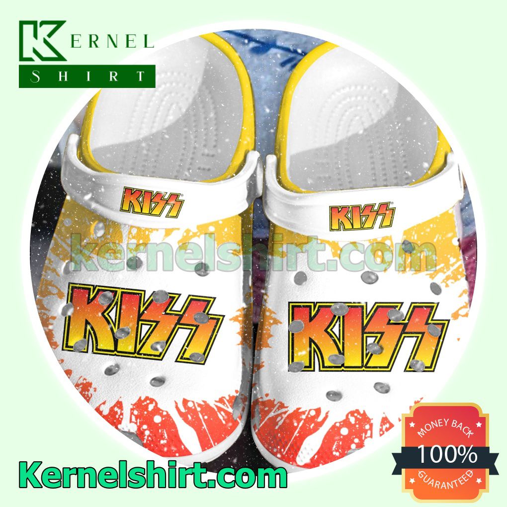 Kiss Rock Band Color Splash Clogs Shoes Slippers Sandals