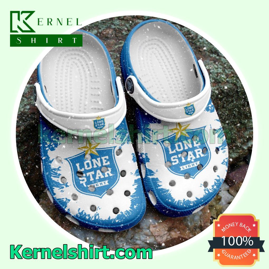 Lone Star Light Logo Color Splash Clogs Shoes Slippers Sandals