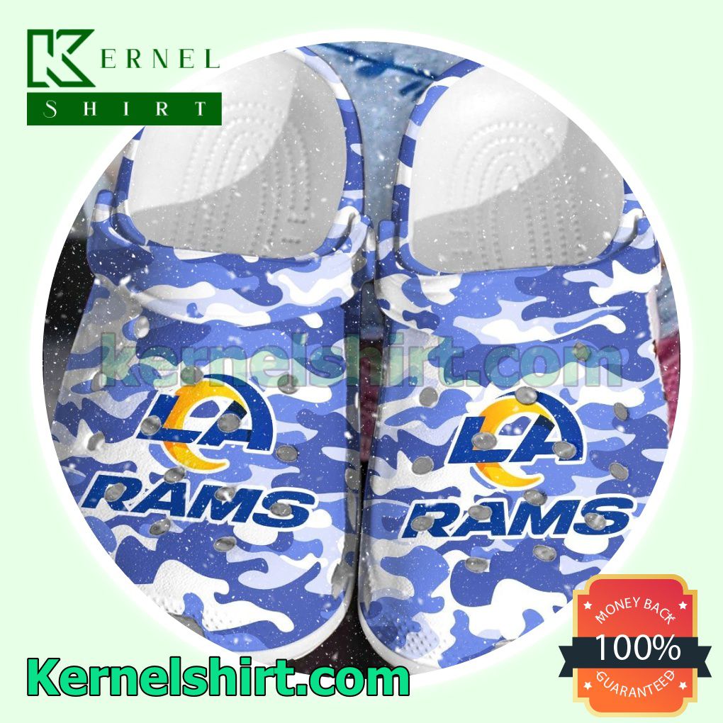 Los Angeles Rams Camouflage Clogs Shoes Slippers Sandals