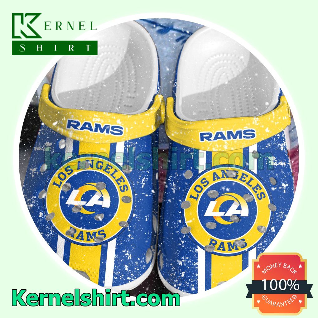 Los Angeles Rams Logo Football Team Clogs Shoes Slippers Sandals