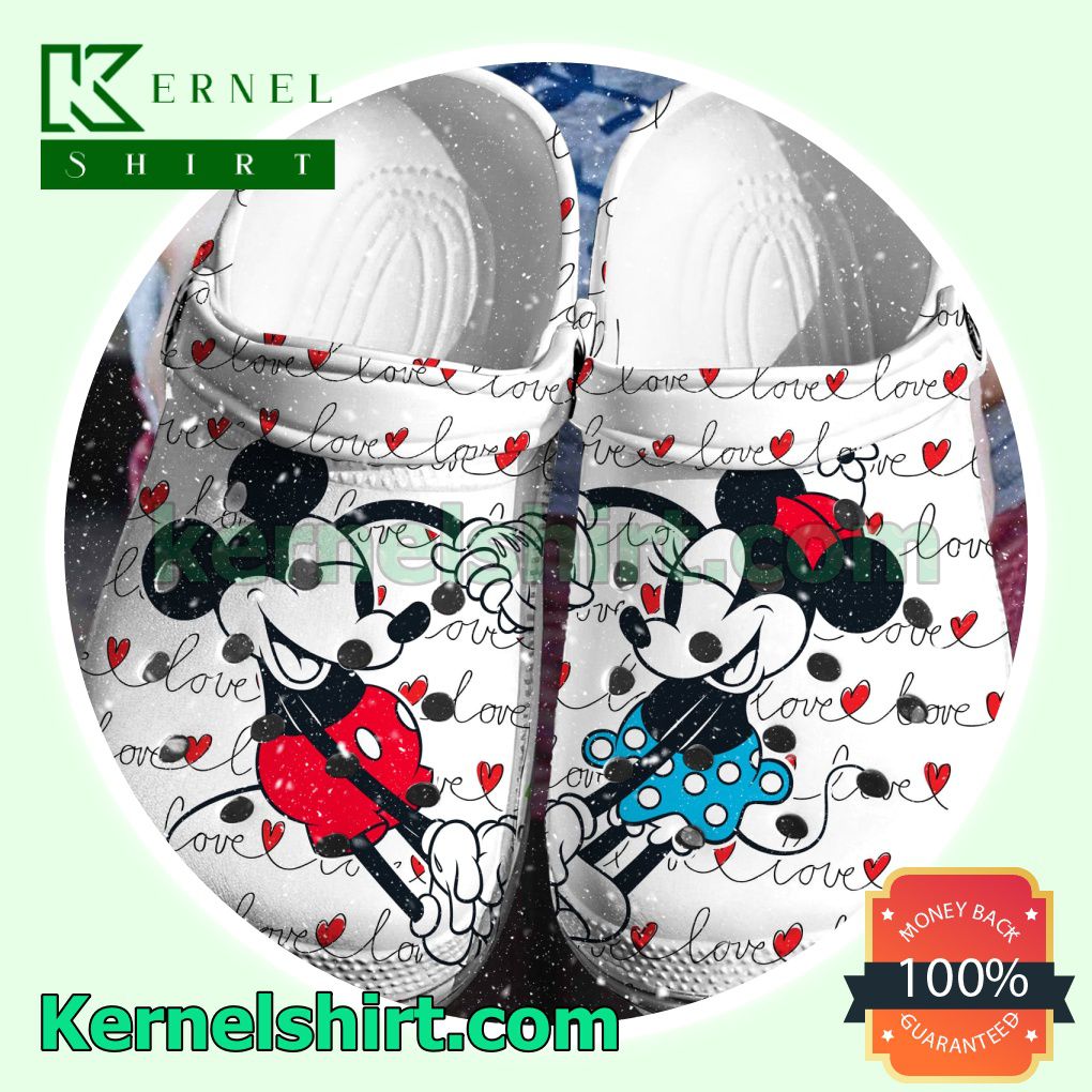 Love Mickey Mouse And Minnie Mouse Clogs Shoes Slippers Sandals