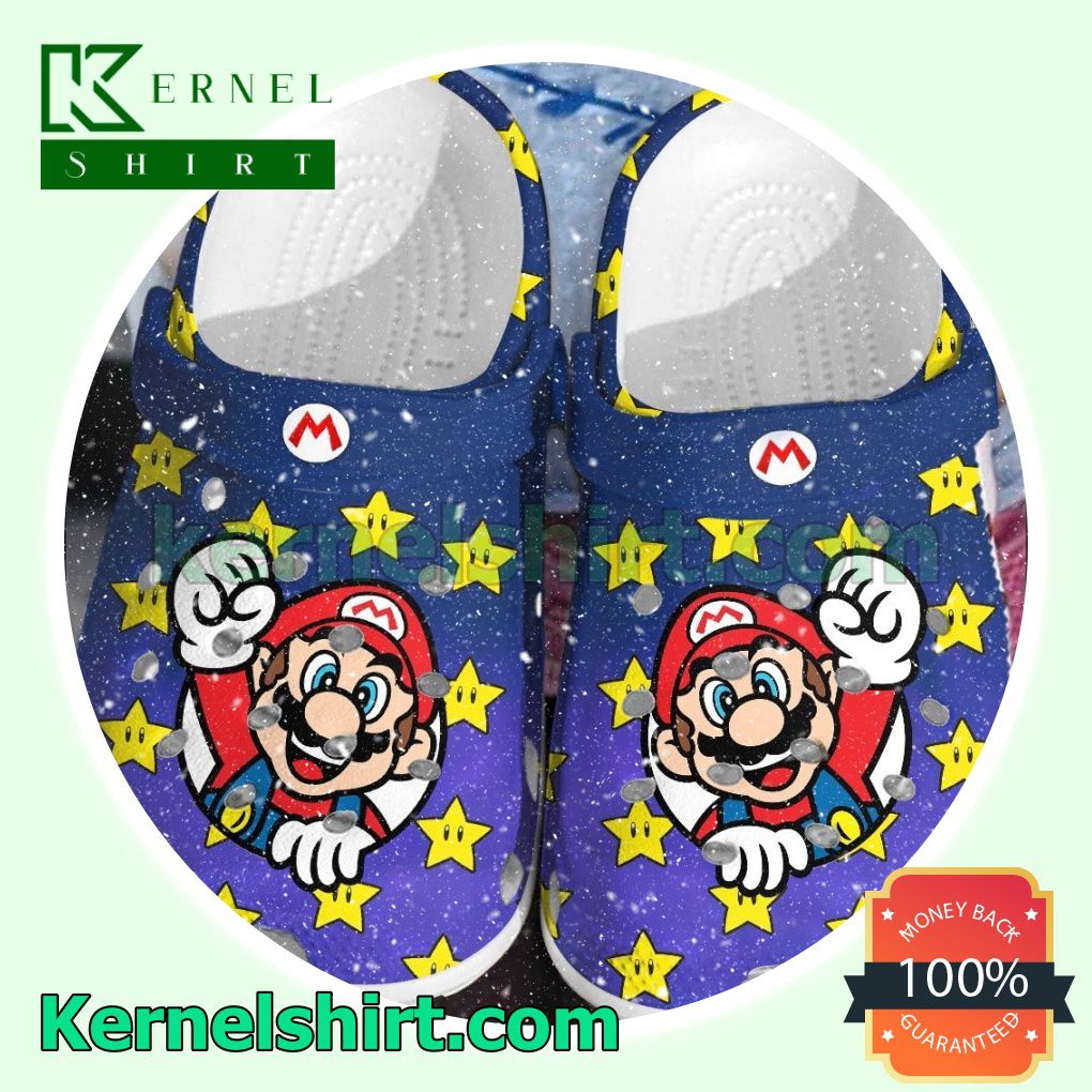 Mario Game Stars Clogs Shoes Slippers Sandals