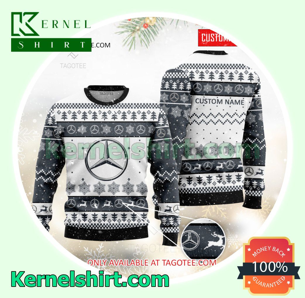 Mercedes-Benz Logo Custom Name Crewneck Sweatshirt