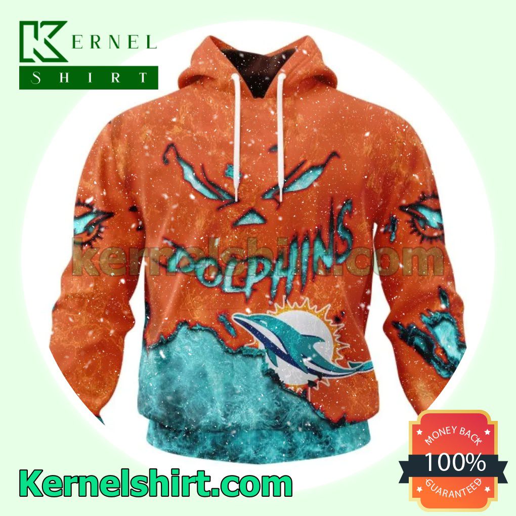 Miami Dolphins NFL Halloween Costume Scary Shirt, Hoodie