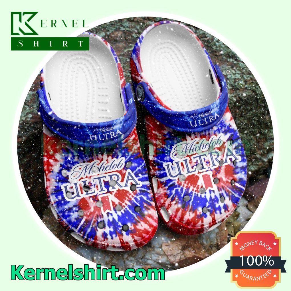 Michelob Ultra Tie Dye Clogs Shoes Slippers Sandals
