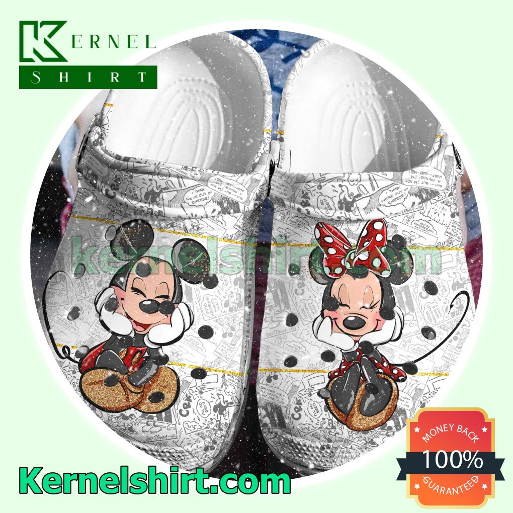 Mickey And Minnie Comic Clogs Shoes Slippers Sandals
