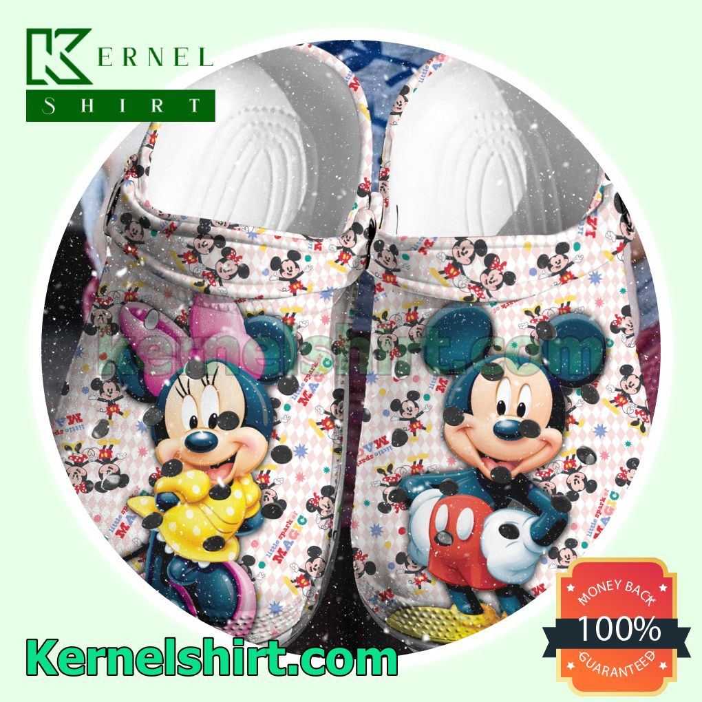 Mickey And Minnie Little Spark Of Magic Clogs Shoes Slippers Sandals