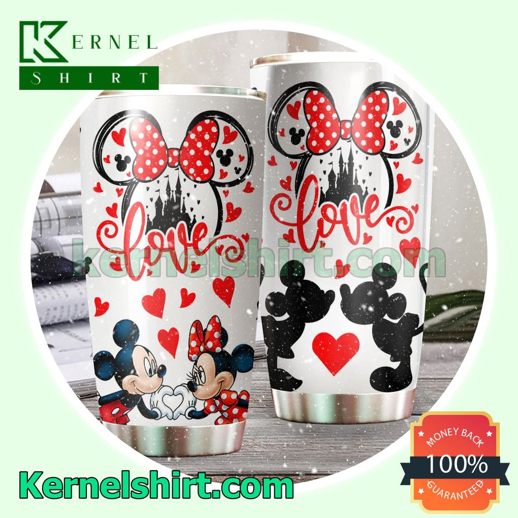 Mickey And Minnie Love Tumbler Cup