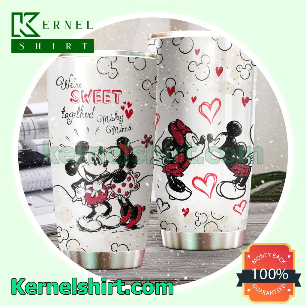 Mickey And Minnie We're Sweet Together Tumbler Cup