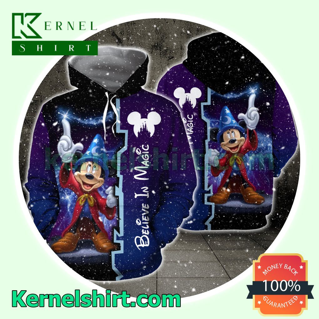 Mickey Believe In Magic Hooded Sweatshirt Women Legging a