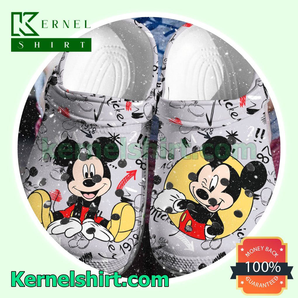 Mickey Mouse 1928 Clogs Shoes Slippers Sandals