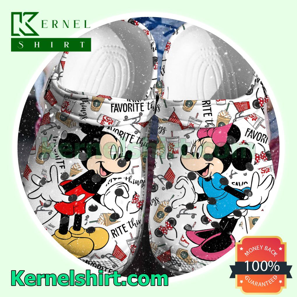 Mickey Mouse And Minnie Mouse Favorite Things Clogs Shoes Slippers Sandals