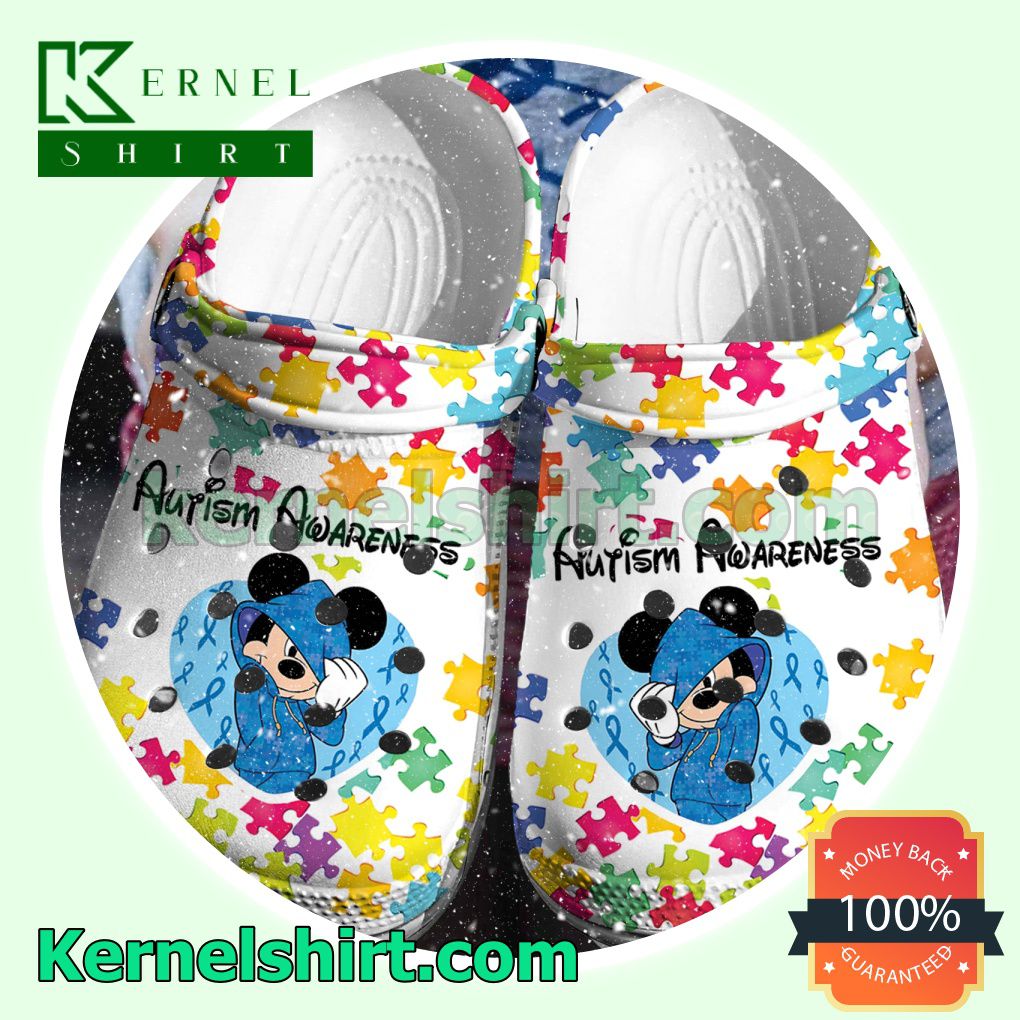 Mickey Mouse Autism Awareness Clogs Shoes Slippers Sandals