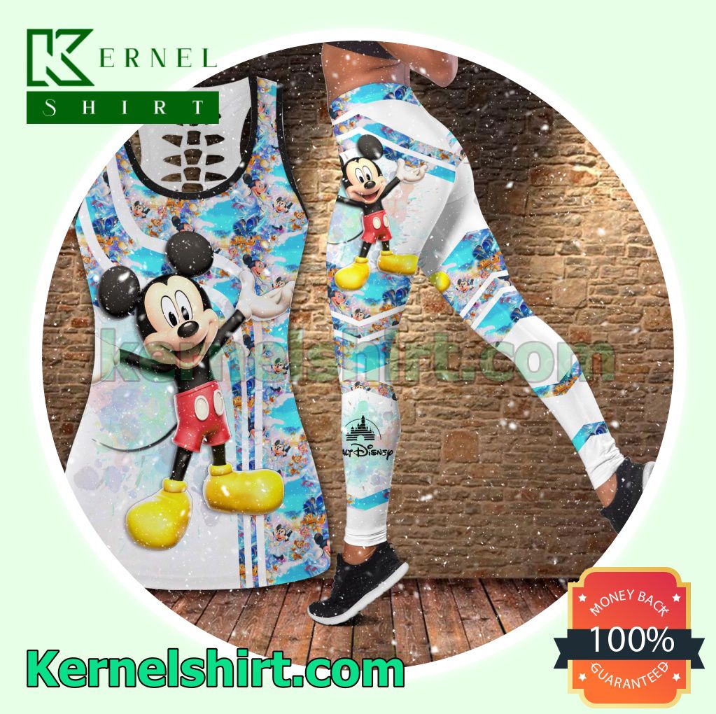 Mickey Mouse Disney World Hooded Sweatshirt Women Legging a