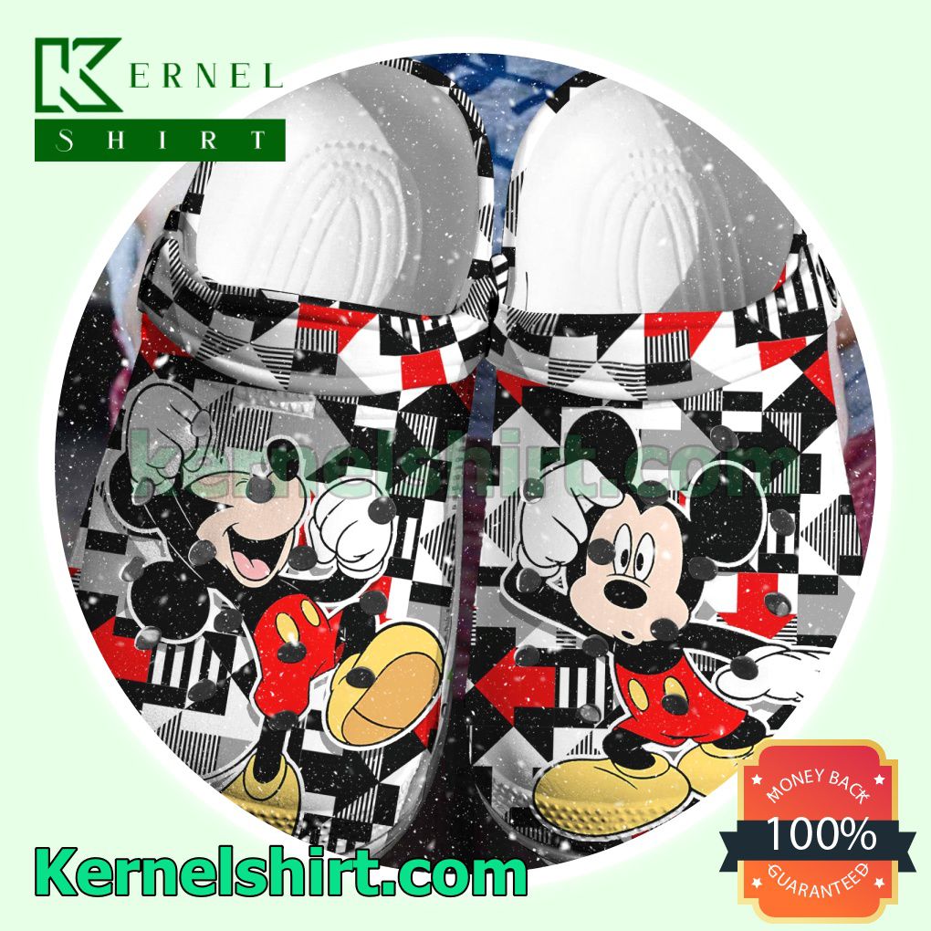 Mickey Mouse Geometric Clogs Shoes Slippers Sandals