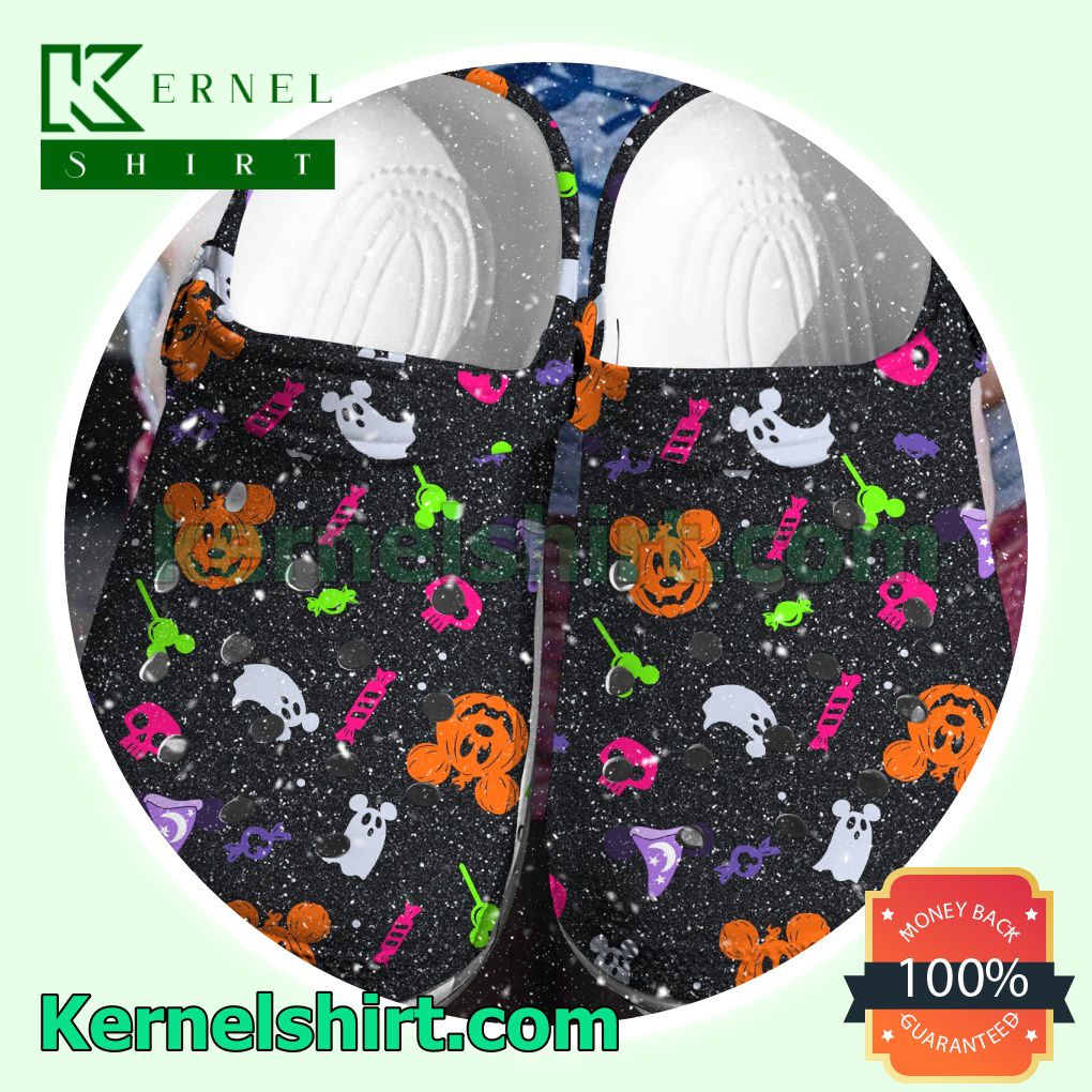 Mickey Mouse Halloween Pattern Clogs Shoes Slippers Sandals