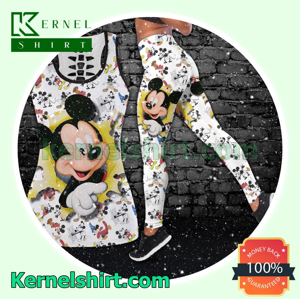 Mickey Mouse Hooded Sweatshirt Women Legging