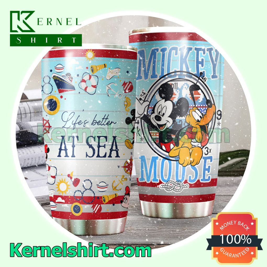 Mickey Mouse Life's Better At Sea Tumbler Cup