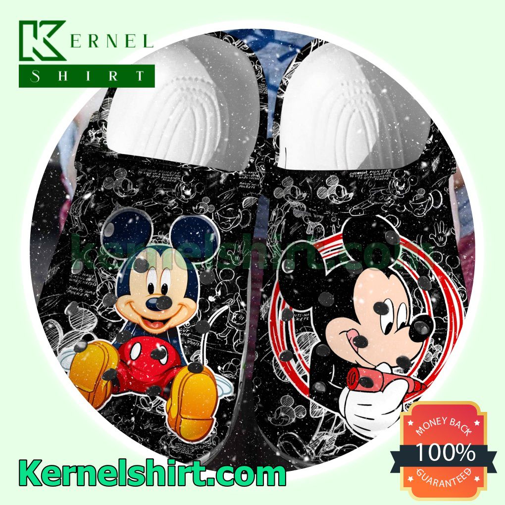 Mickey Mouse Painting Clogs Shoes Slippers Sandals