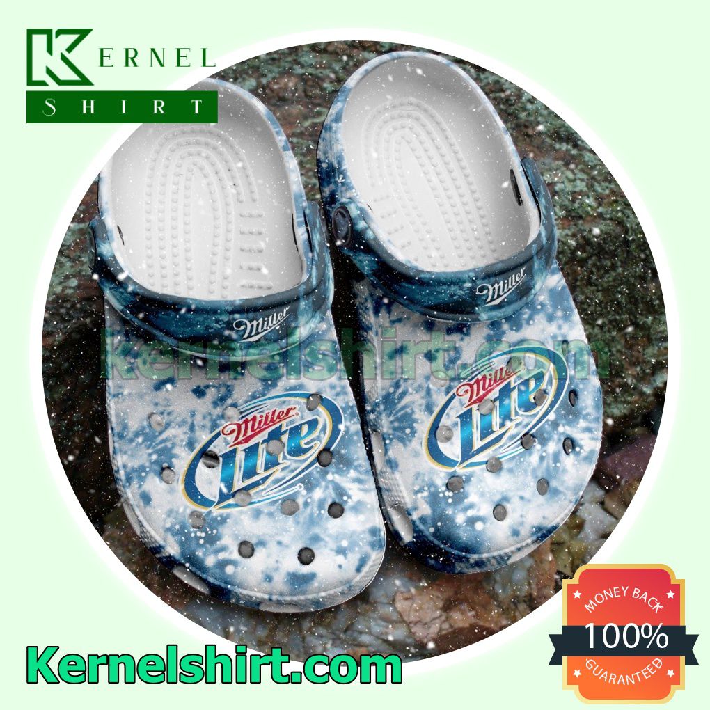 Miller Lite Tie Dye Clogs Shoes Slippers Sandals