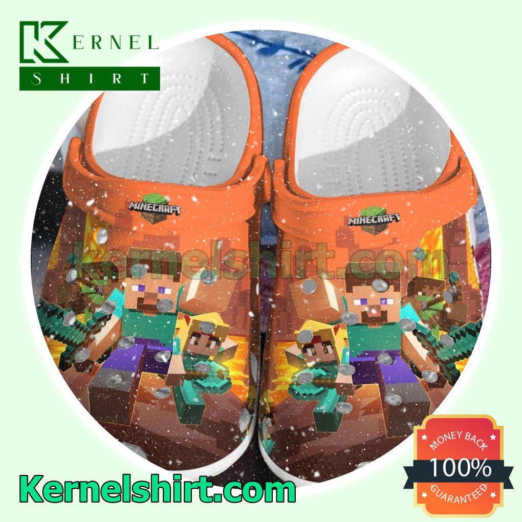 Minecraft Bedrock Game Clogs Shoes Slippers Sandals