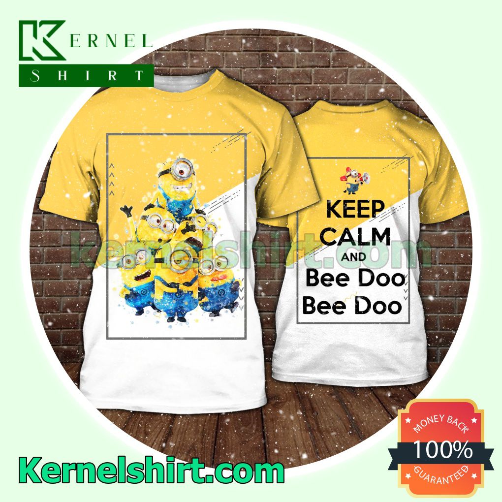 Minions Keep Calm And Bee Doo Bee Doo Hooded Sweatshirt Women Legging a