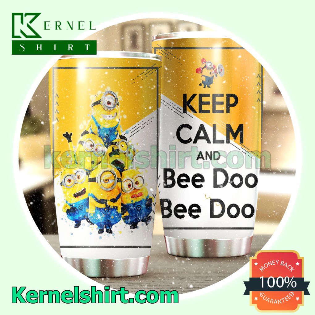 Minions Keep Calm And Bee Doo Tumbler Cup