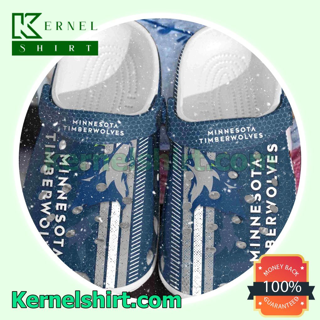 Minnesota Timberwolves Hive Pattern Clogs Shoes Slippers Sandals