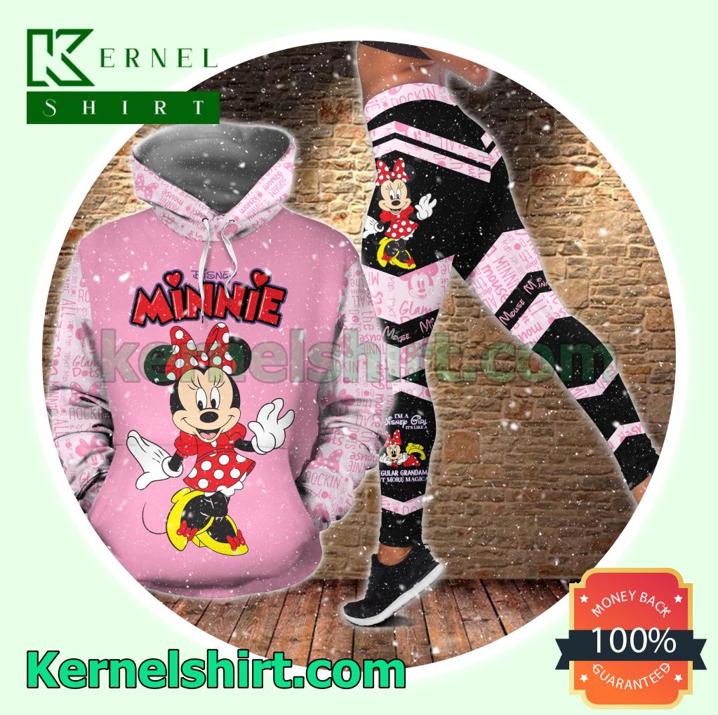 Minnie I'm A Disney Girl It's Like A Regular Girl But More Magical Hooded Sweatshirt Women Legging