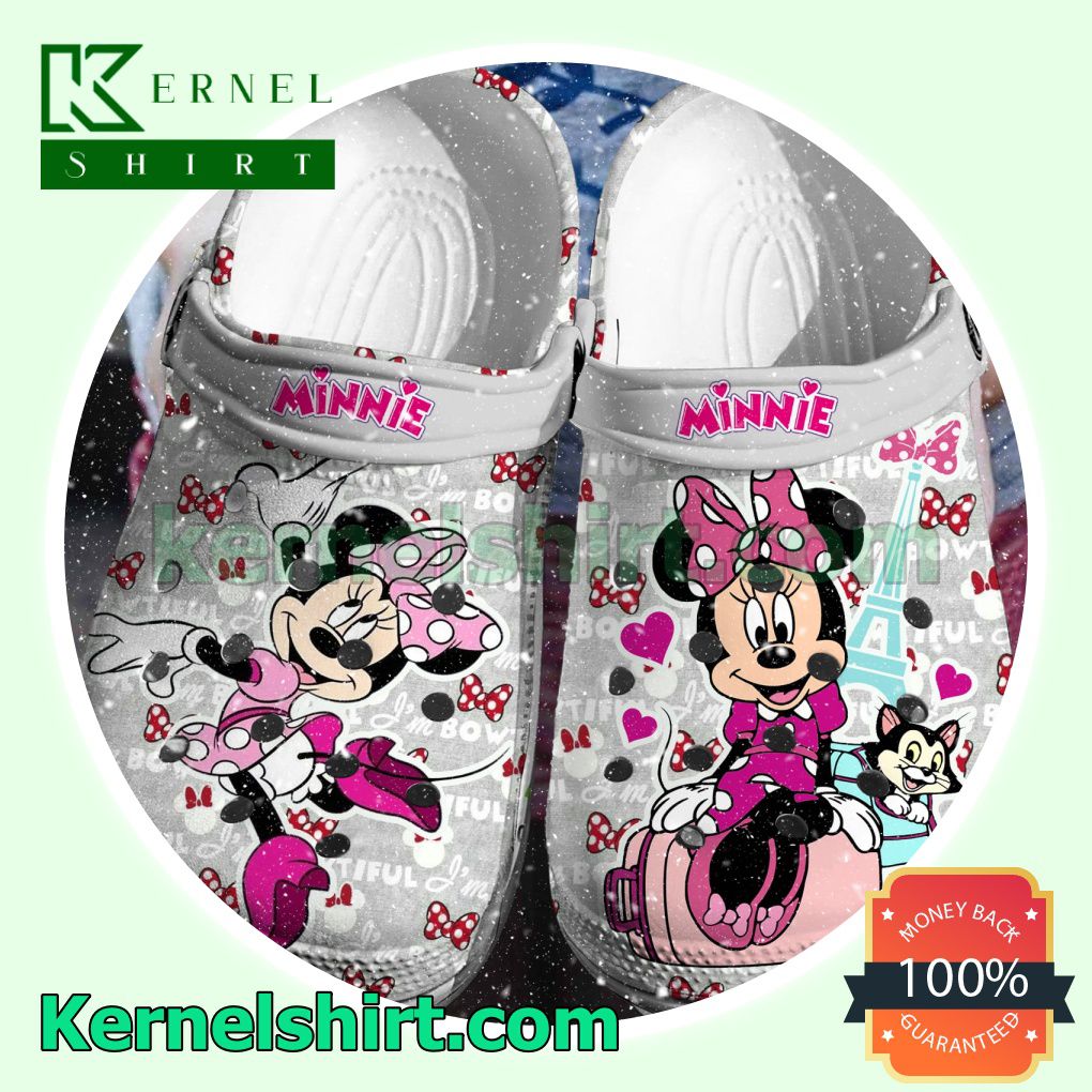 Minnie I'm Bowtiful Clogs Shoes Slippers Sandals