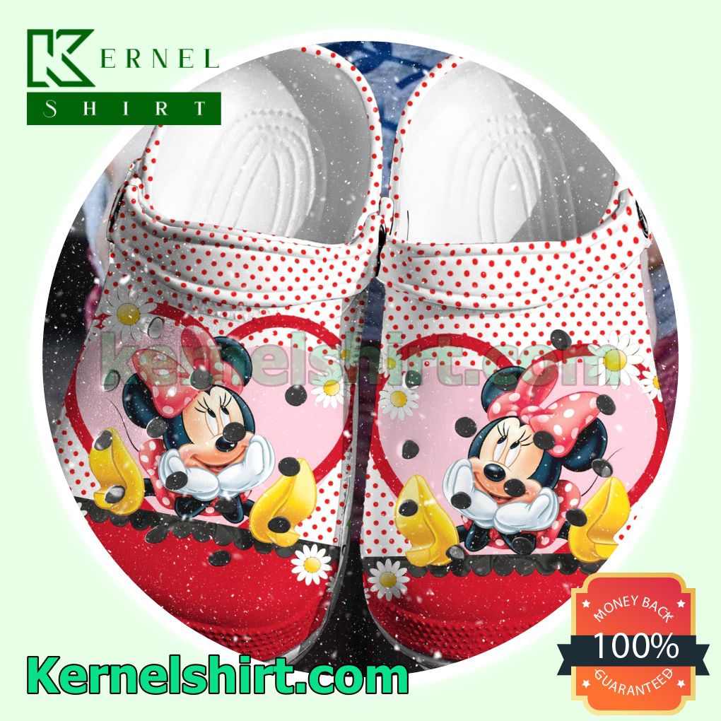 Minnie Mouse Polka Dots Clogs Shoes Slippers Sandals