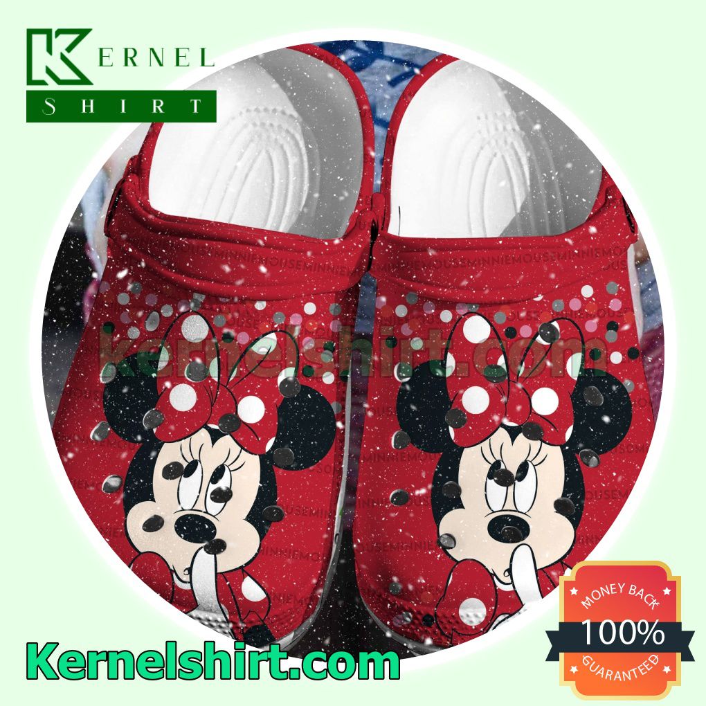 Minnie Mouse Red Clogs Shoes Slippers Sandals