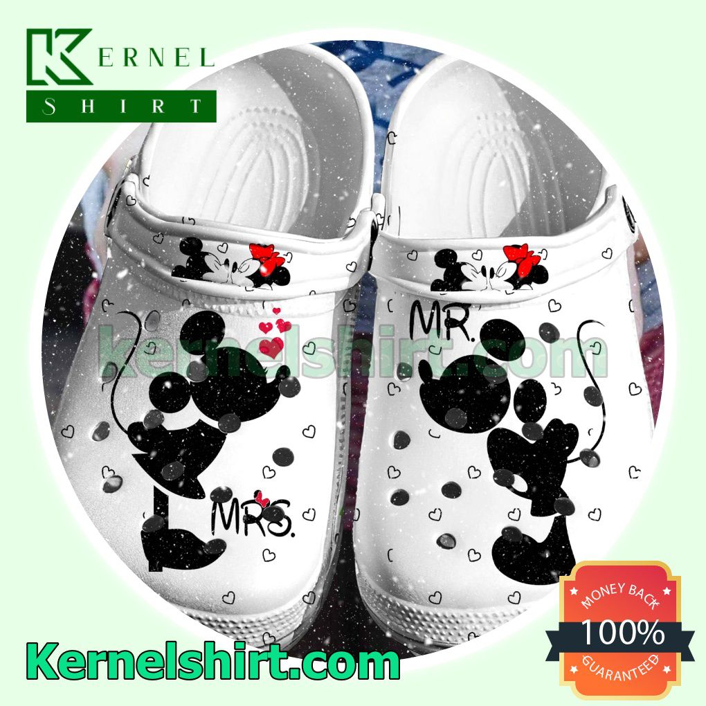 Mr Mickey And Mrs Minnie Silhouette Clogs Shoes Slippers Sandals