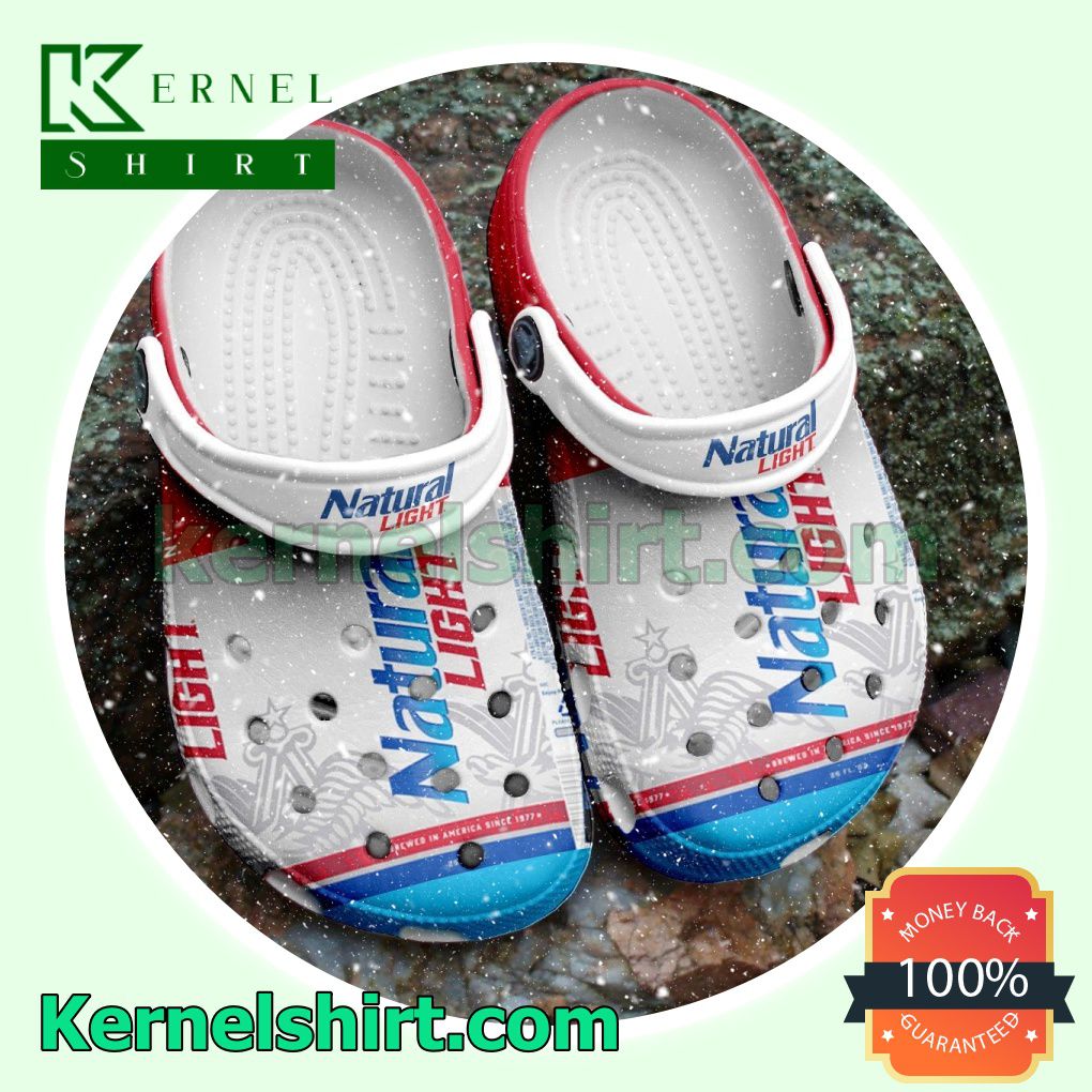 Natural Light Beer Brand Clogs Shoes Slippers Sandals