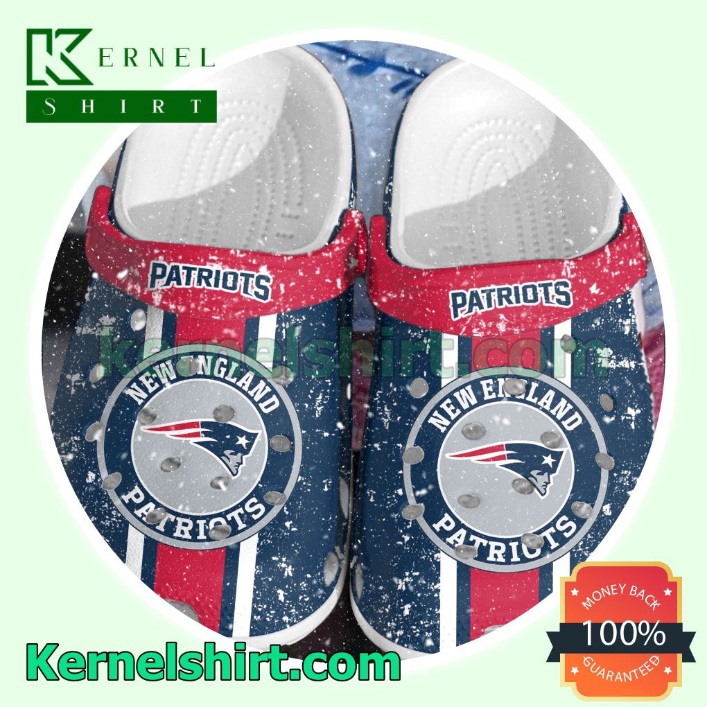 New England Patriots Logo Football Team Clogs Shoes Slippers Sandals