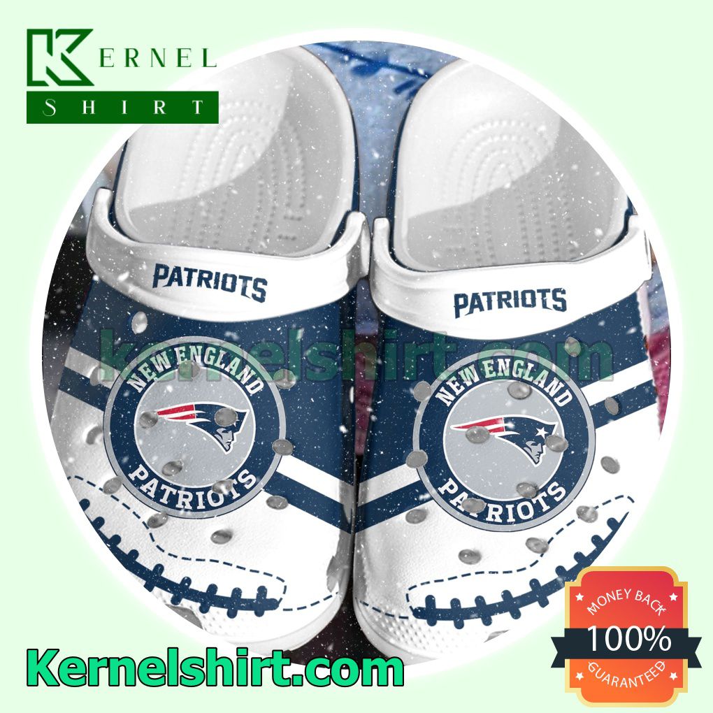 New England Patriots Logo Sport Clogs Shoes Slippers Sandals