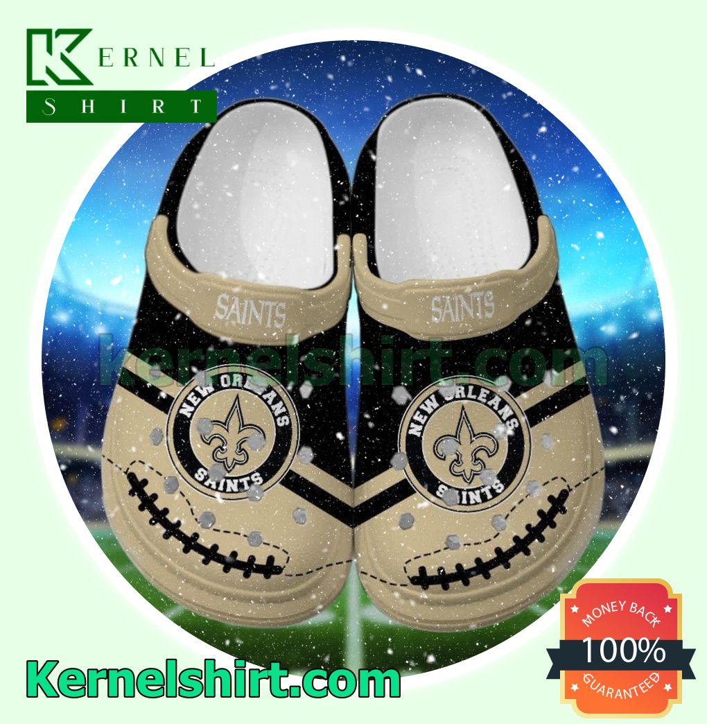 New Orleans Saints Logo Football Clogs Shoes Slippers Sandals