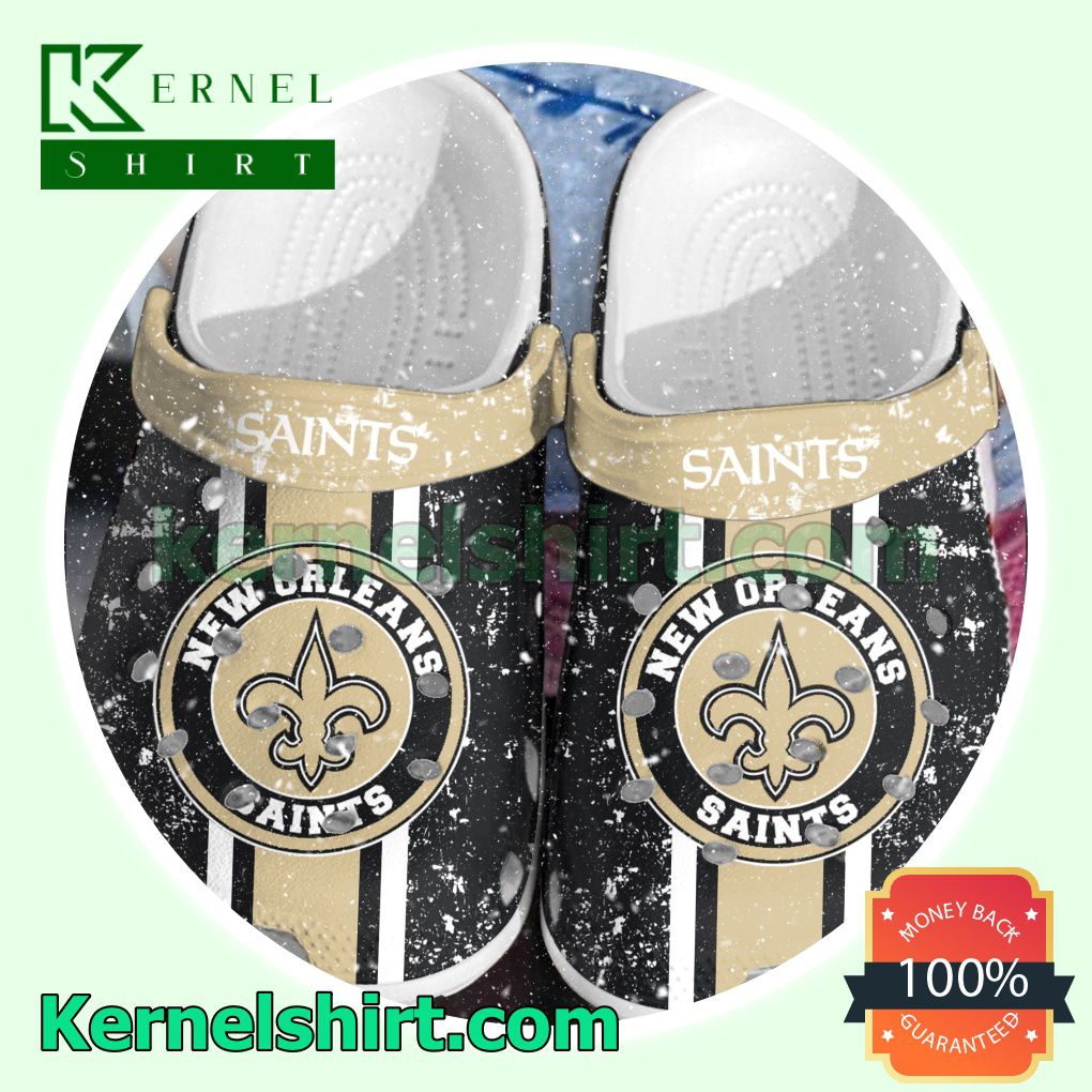 New Orleans Saints Logo Football Team Clogs Shoes Slippers Sandals