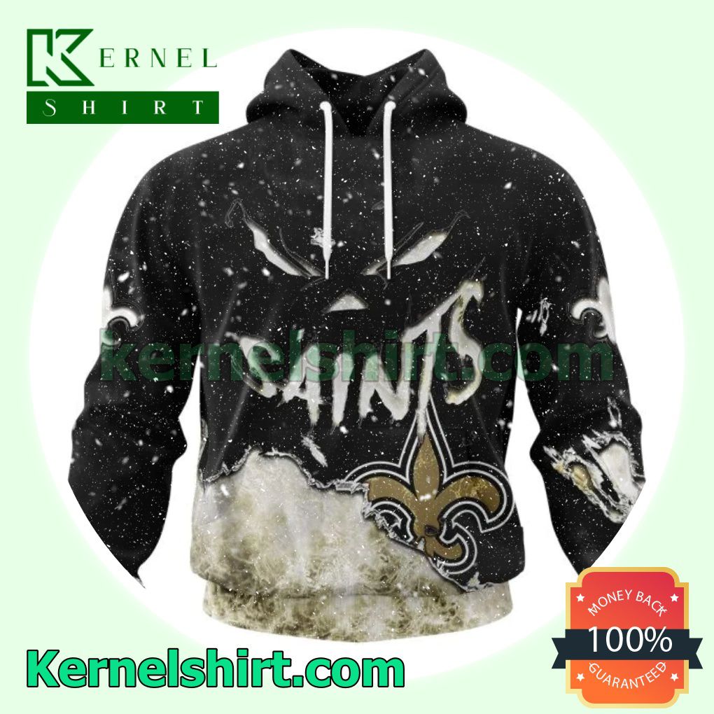 New Orleans Saints NFL Halloween Costume Scary Shirt, Hoodie