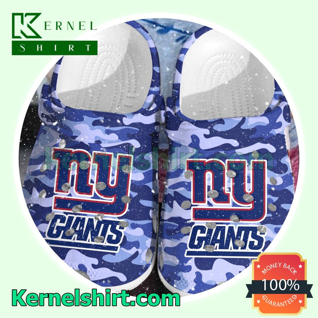 New York Giants Camouflage Clogs Shoes Slippers Sandals