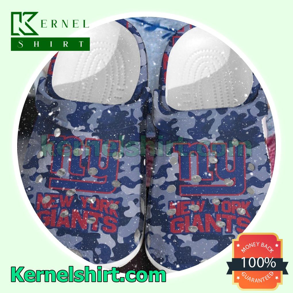 New York Giants Logo Camouflage Clogs Shoes Slippers Sandals
