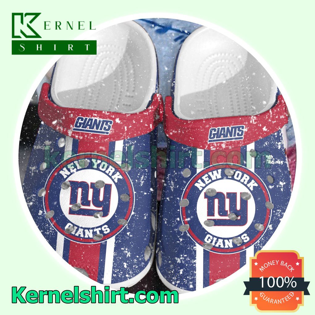 New York Giants Logo Football Team Clogs Shoes Slippers Sandals