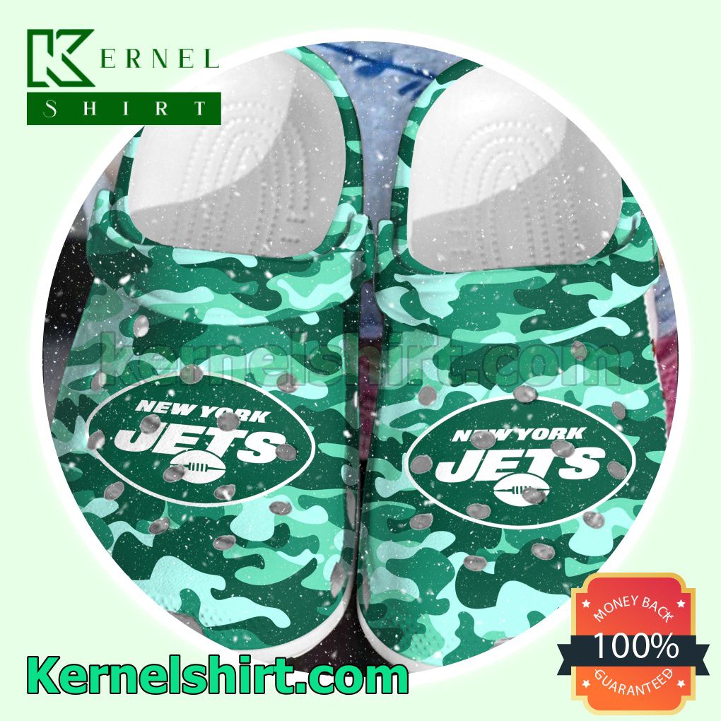 New York Jets Camouflage Clogs Shoes Slippers Sandals