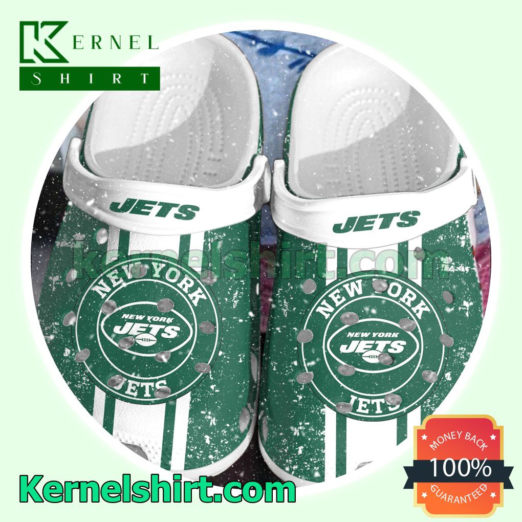 New York Jets Logo Football Team Clogs Shoes Slippers Sandals